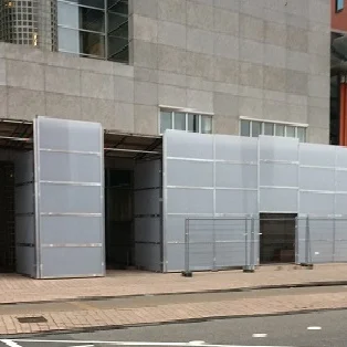 Looptunnel-Mundo-steigers Looptunnel met steiger protect systeem