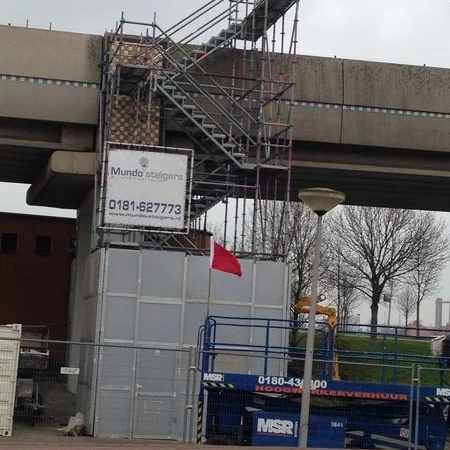 Steiger-protectsysteem-trapopgang-RET-Spijkenisse Steiger protect systeem bij trap